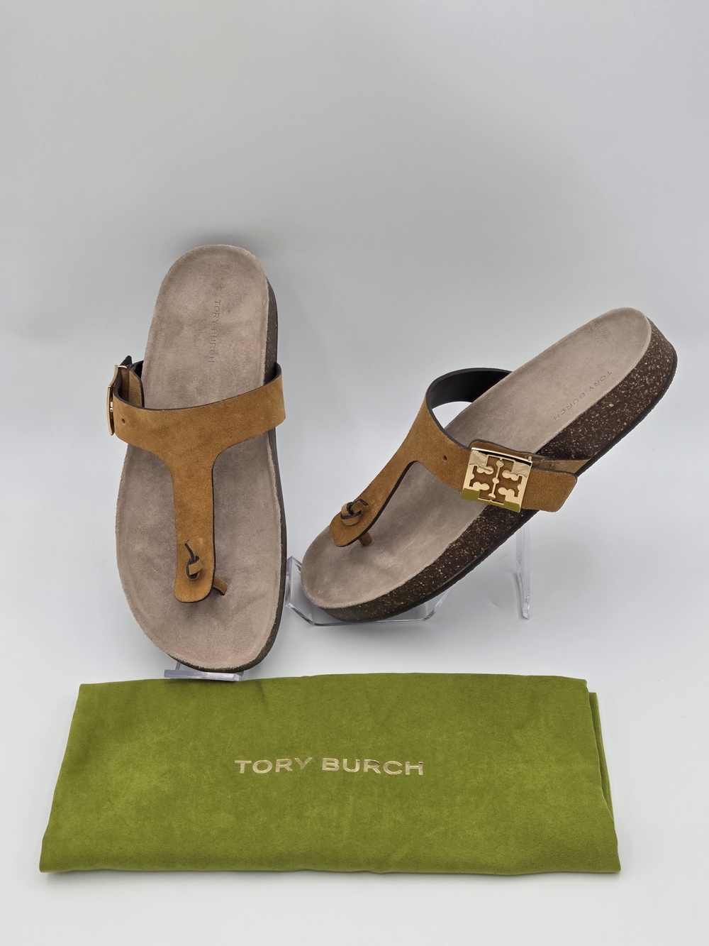 Tory Burch Tan Mellow Thong Sandal Size 9.5